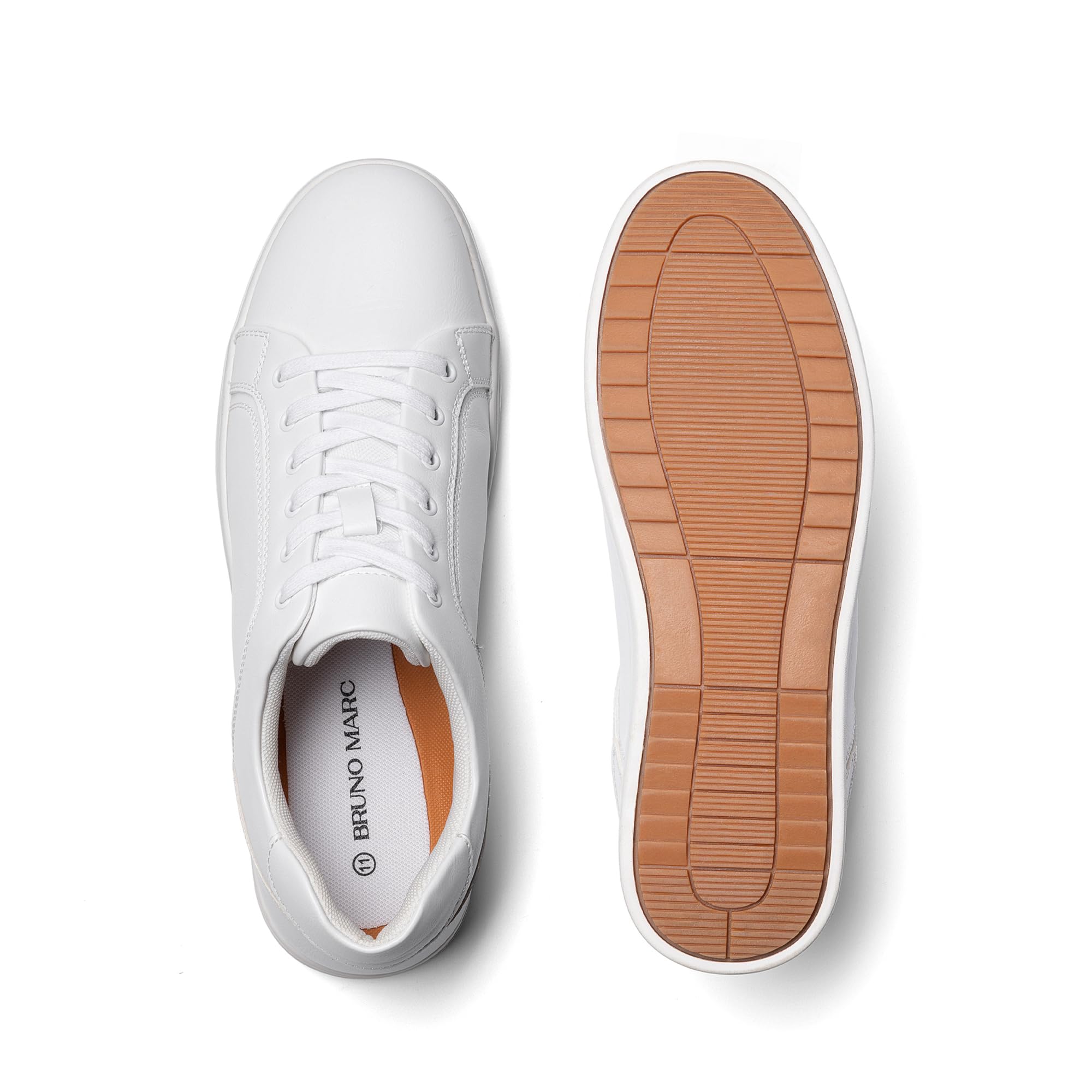 Bruno Marc Chaussures Basses à Lacets pour Homme Sneaker Espadrille Baskets Durable et Confortable