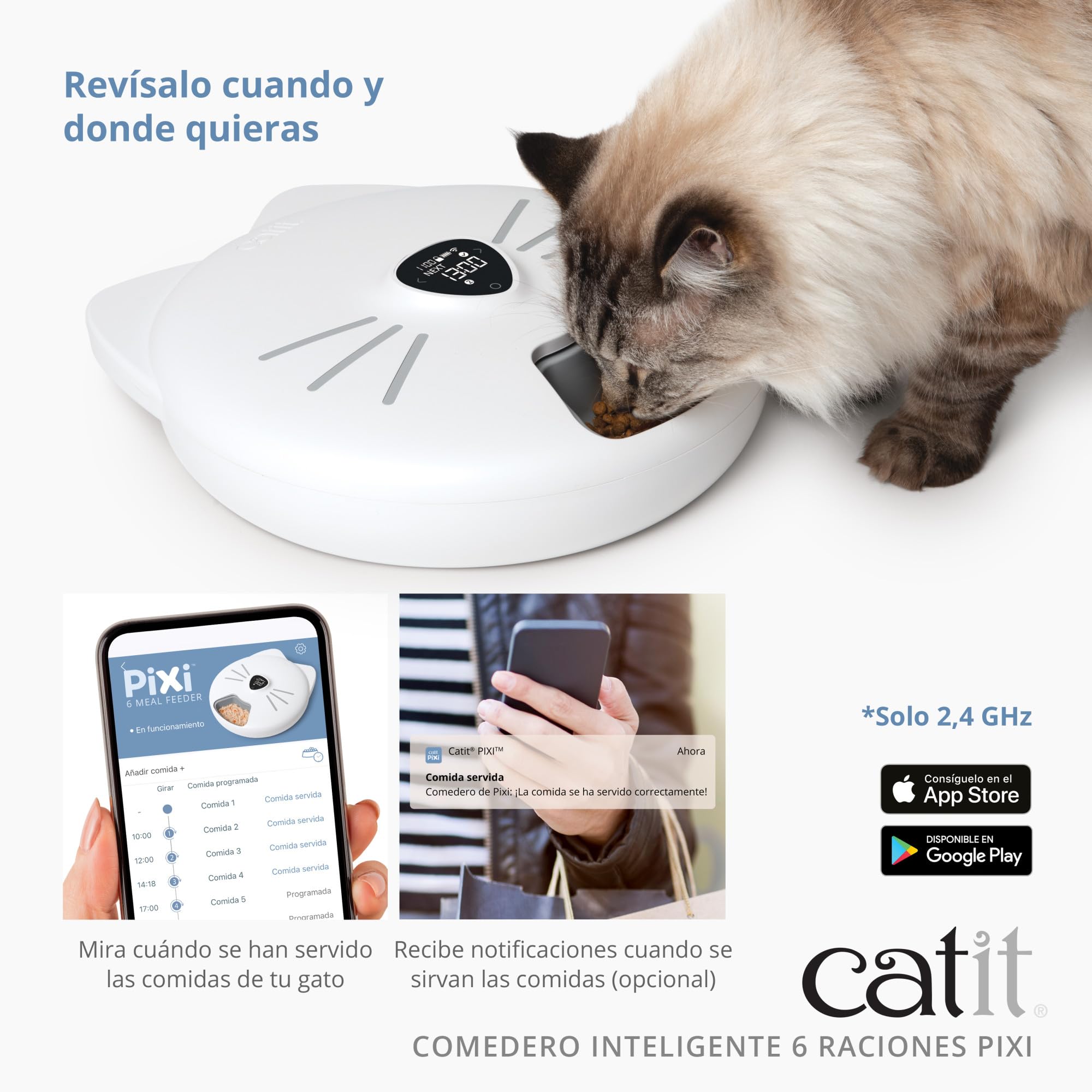 Catit PIXI Comedero Inteligente para Gatos 6 Raciones