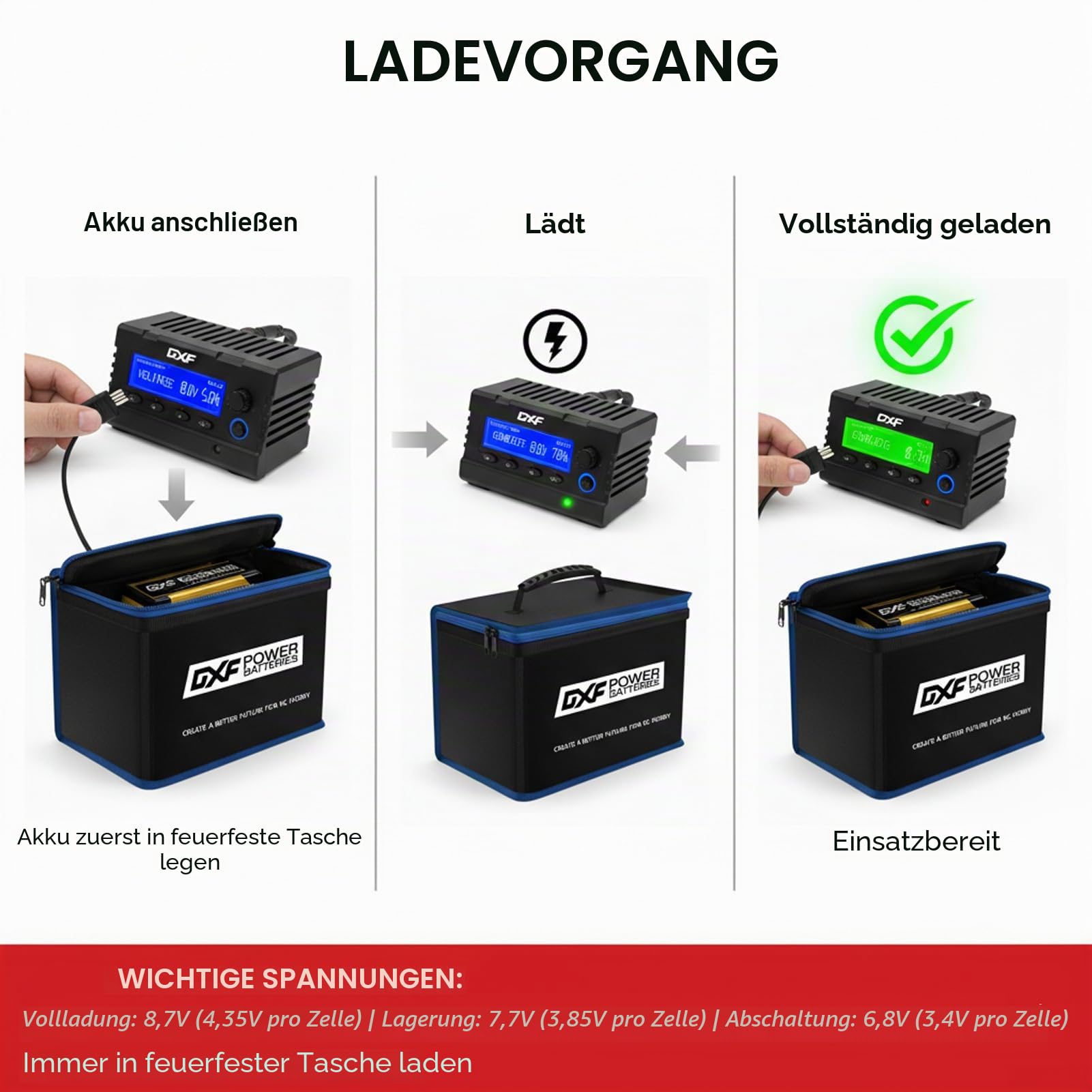 DXF 2 Packungen 2S HV LiPo Akku 7.6V 6300mAh 140C mit 5mm Deans T Stecker Leistungsstarker für Modellfahrzeuge 1:8 1:10 RC Auto Essential Enthusiasten Kompakt Robust Langlebig