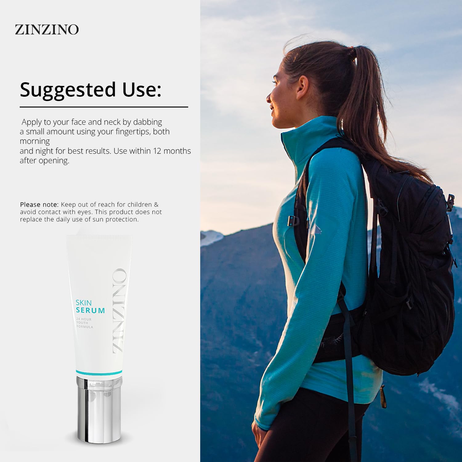 Amazon.com: Zinzino Skin Serum - 24-Hour Serum for Face and Neck