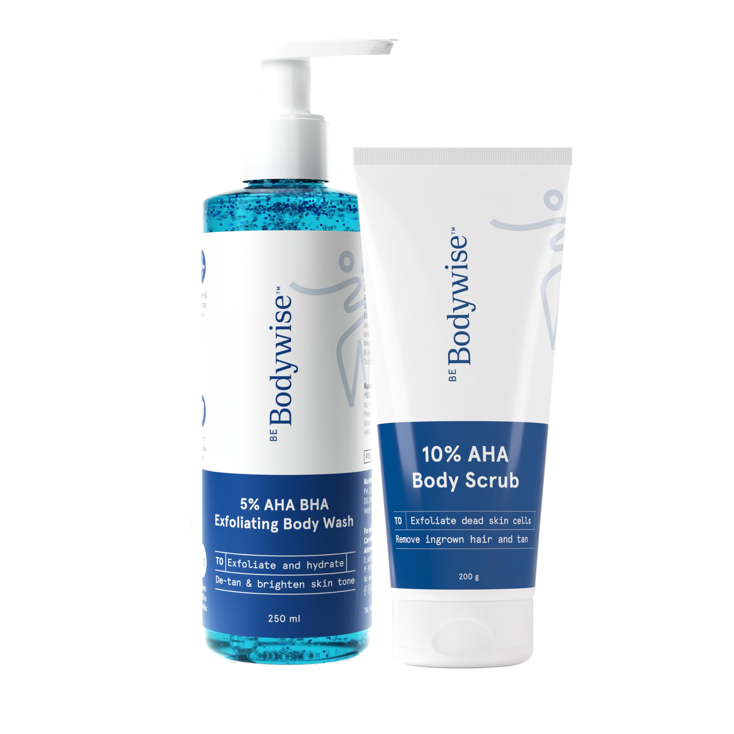 Be Bodywise 5% AHA BHA Detan Exfoliating Body Wash(250ml) & 10% AHA BHA Body Bathing Scrub(300g) | Reduces Strawberry Skin, Tan & Body Acne | Lactic Acid, Glycolic Acid & Shea Butter | All Skin Types-image-15