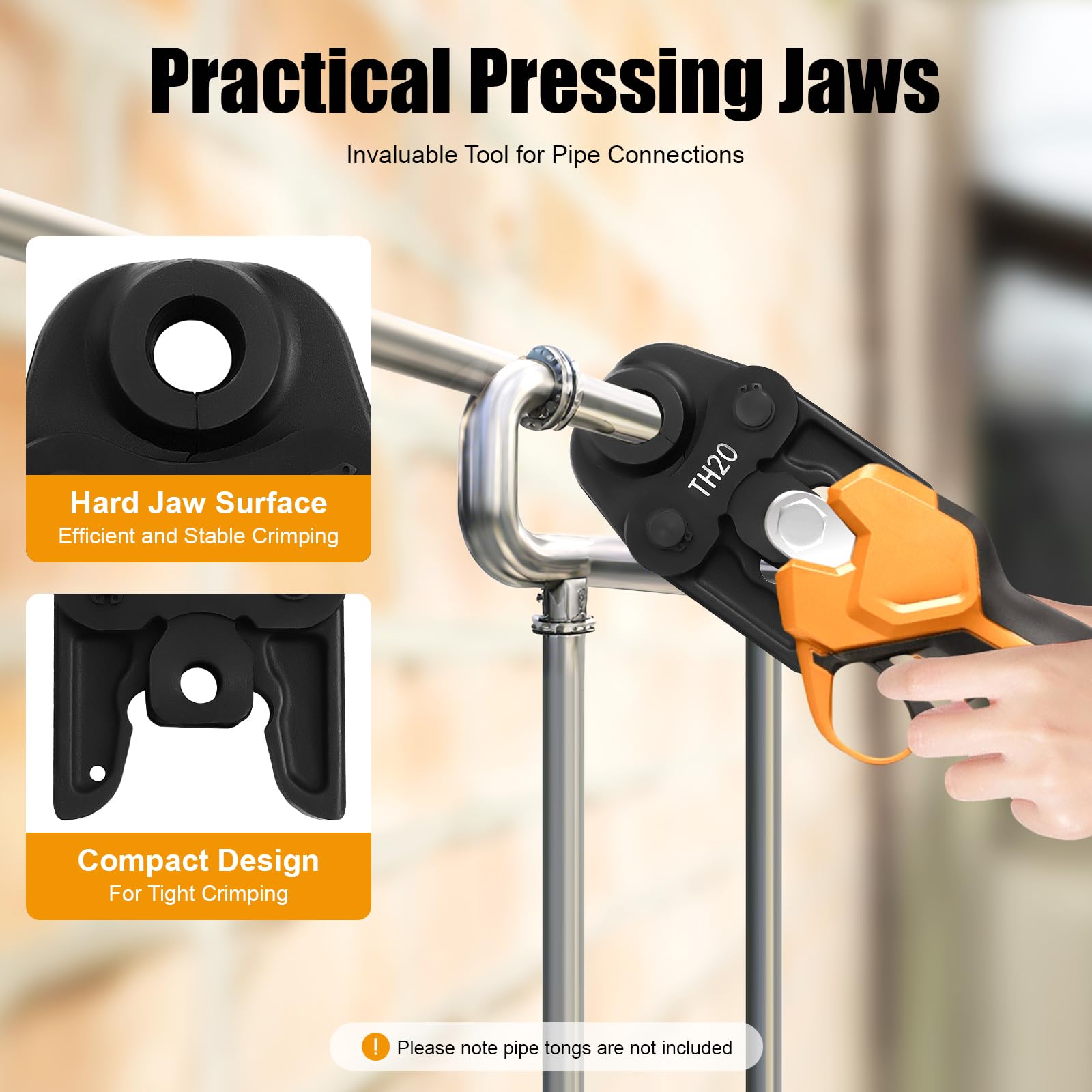 Ganasce a pressa, pinza con profilo TH 16 20 26, tubo composito, per tubi compositi in alluminio e plastica