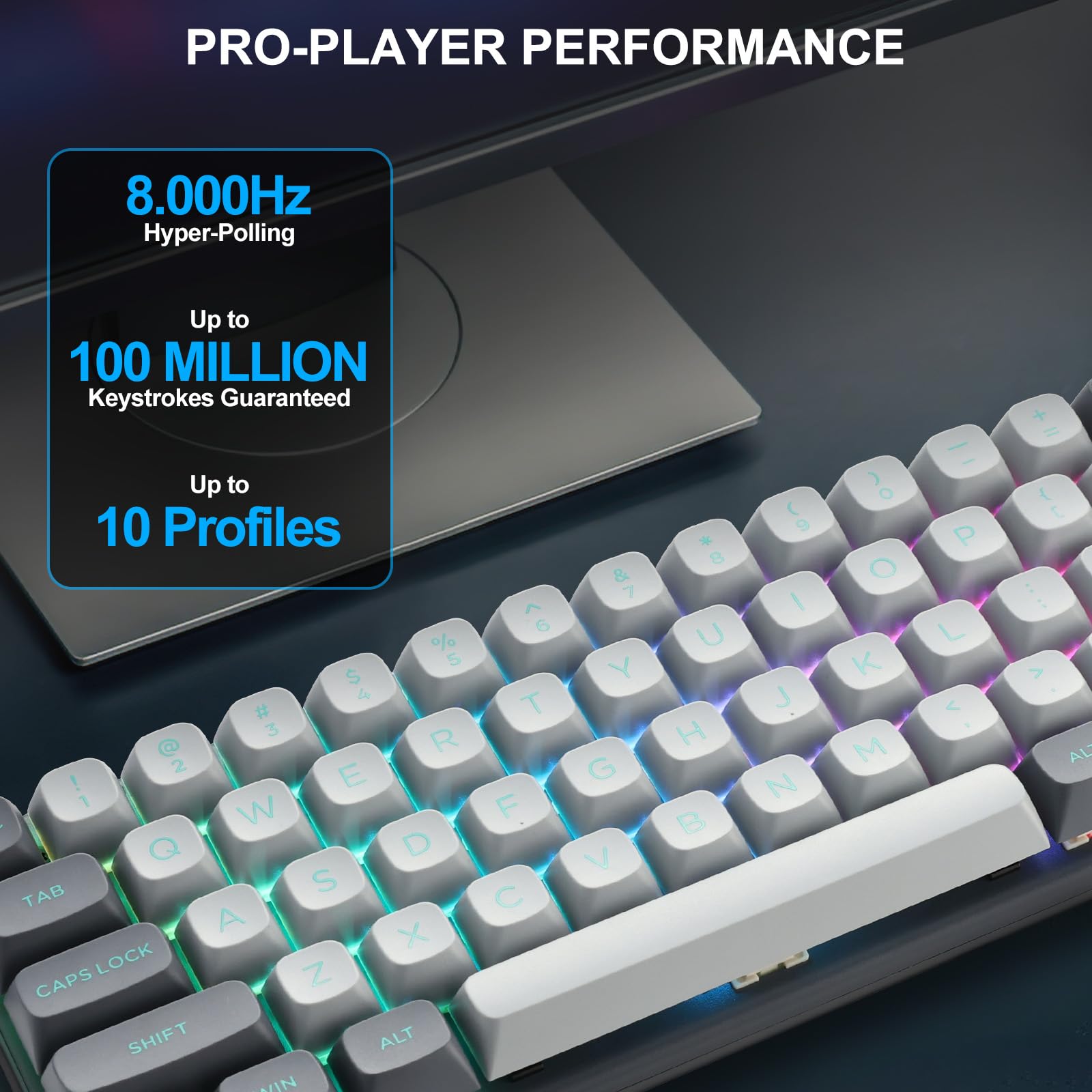 Yori♡ Amazon.com: E-YOOSO Hz-61 Rapid Trigger Gaming Keyboard, Magnetic
