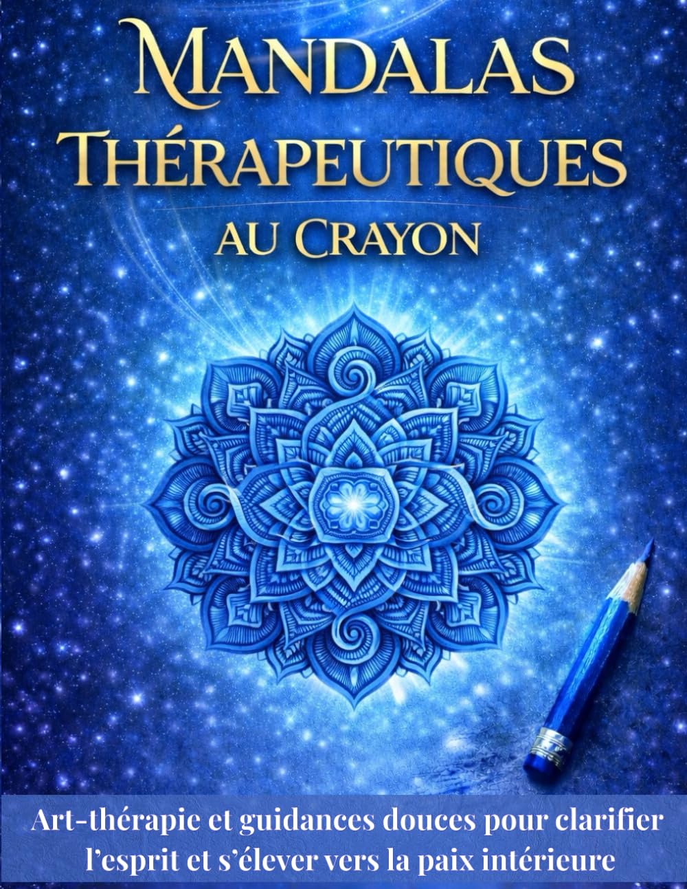 Mandalas thérapeutiques au crayon: Art-thérapie et guidances douces pour clarifier l’esprit et s’élever vers la paix intérieure