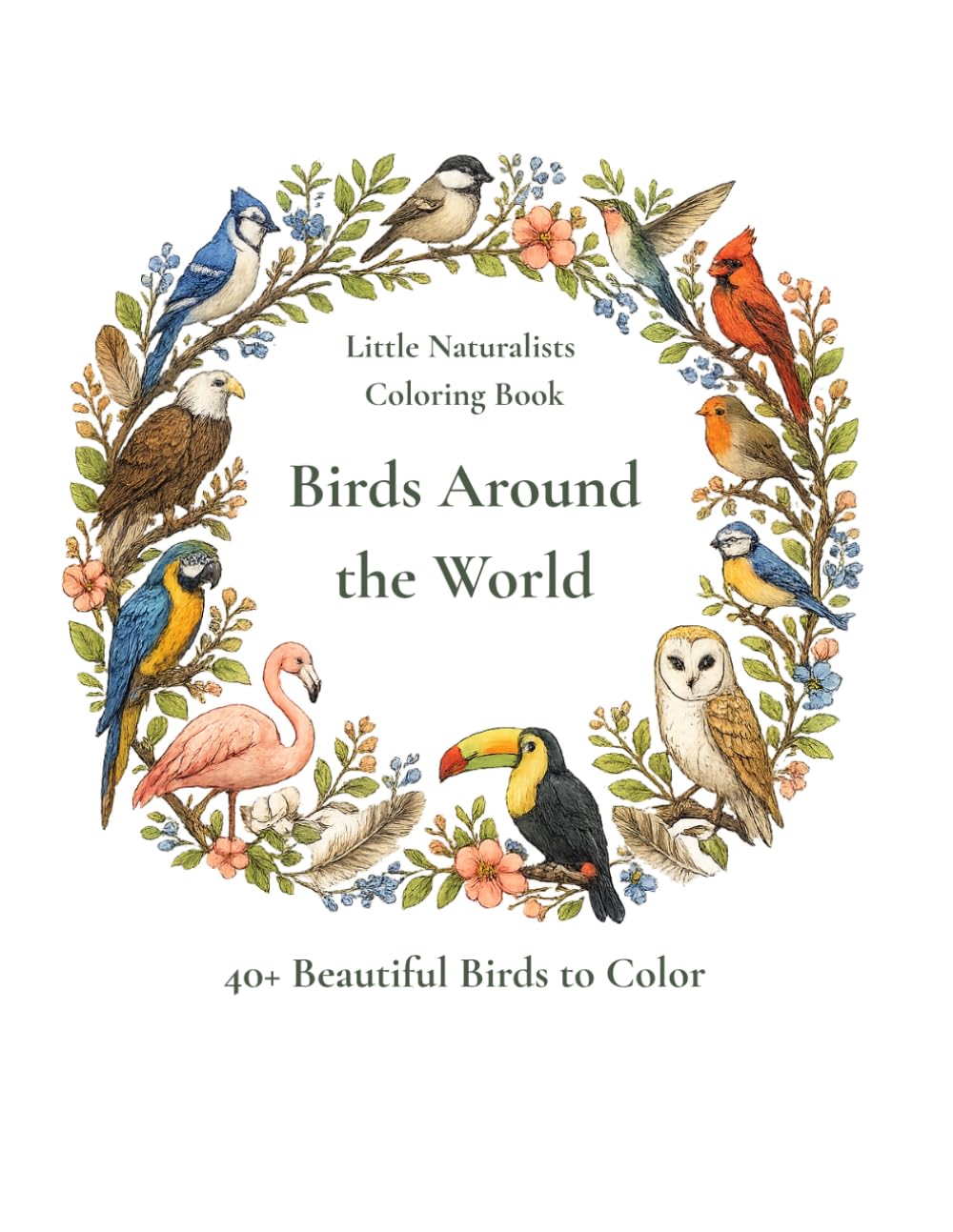 Birds Around the World: 40+ Beautiful Birds to Color