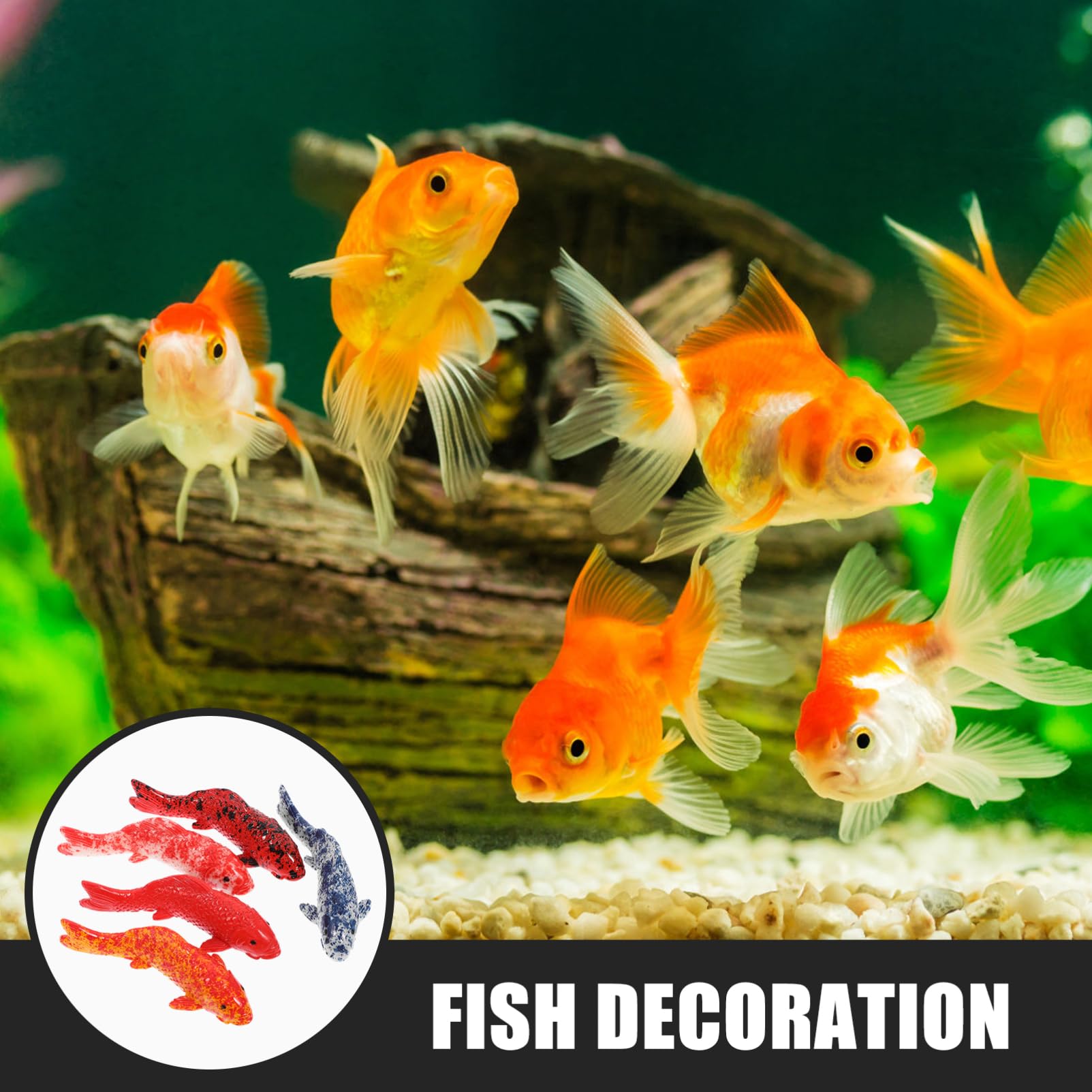 Homoyoyo 5pezzi Decorazioni di Pesci Finti Galleggianti per Acquario Pesci Finti Compatti Realistici per Vasche di Acqua Dolci o Salate Accessori Decorativi per Acquario di Casa o Ufficio