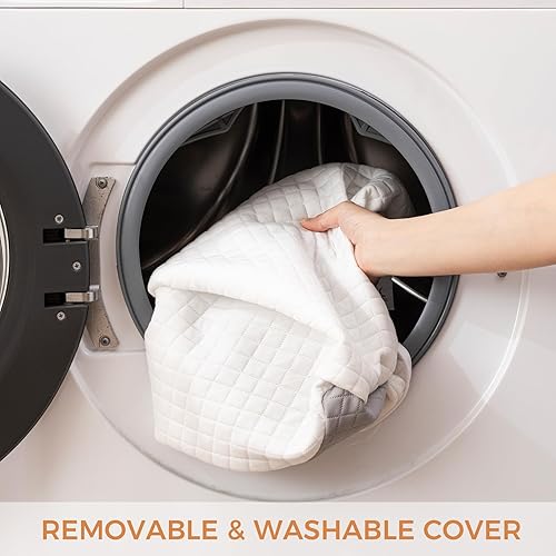 Miniatura 8 de Almohada de cuña de rodilla de 6.3 pulgadas para recuperación poscirugía, soporte de elevación de piernas para posición de sueño, alivia el dolor