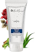 Herbsense Calm Gentle Face Cleanser, Hydrating & Refreshing, with Licorice, Vetiver, Rose Water, SLS & Paraben Free, Sensitive Skin Friendly, 120g
