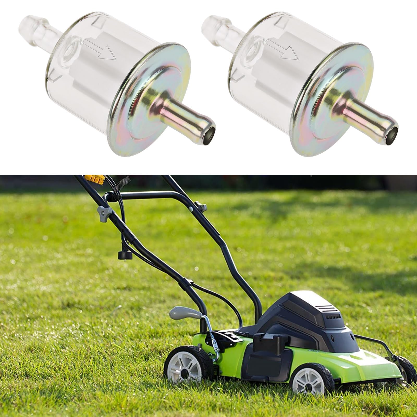 OTOTEC 2pcs Fuel Filter Inline Cartridge Fuel Filter for 8mm Fuel Pipe Compatible with Countax Compatible with Westwood Compatible with Hayter Mowers Parts - Image 2