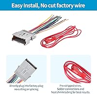 Vista 4 de RED WOLF Arnés de cableado de radio macho hembra enchufe compatible con GMC Chevy Silverado 2003-2007, 2005-2009 Buick Lacrosse instalar adaptador