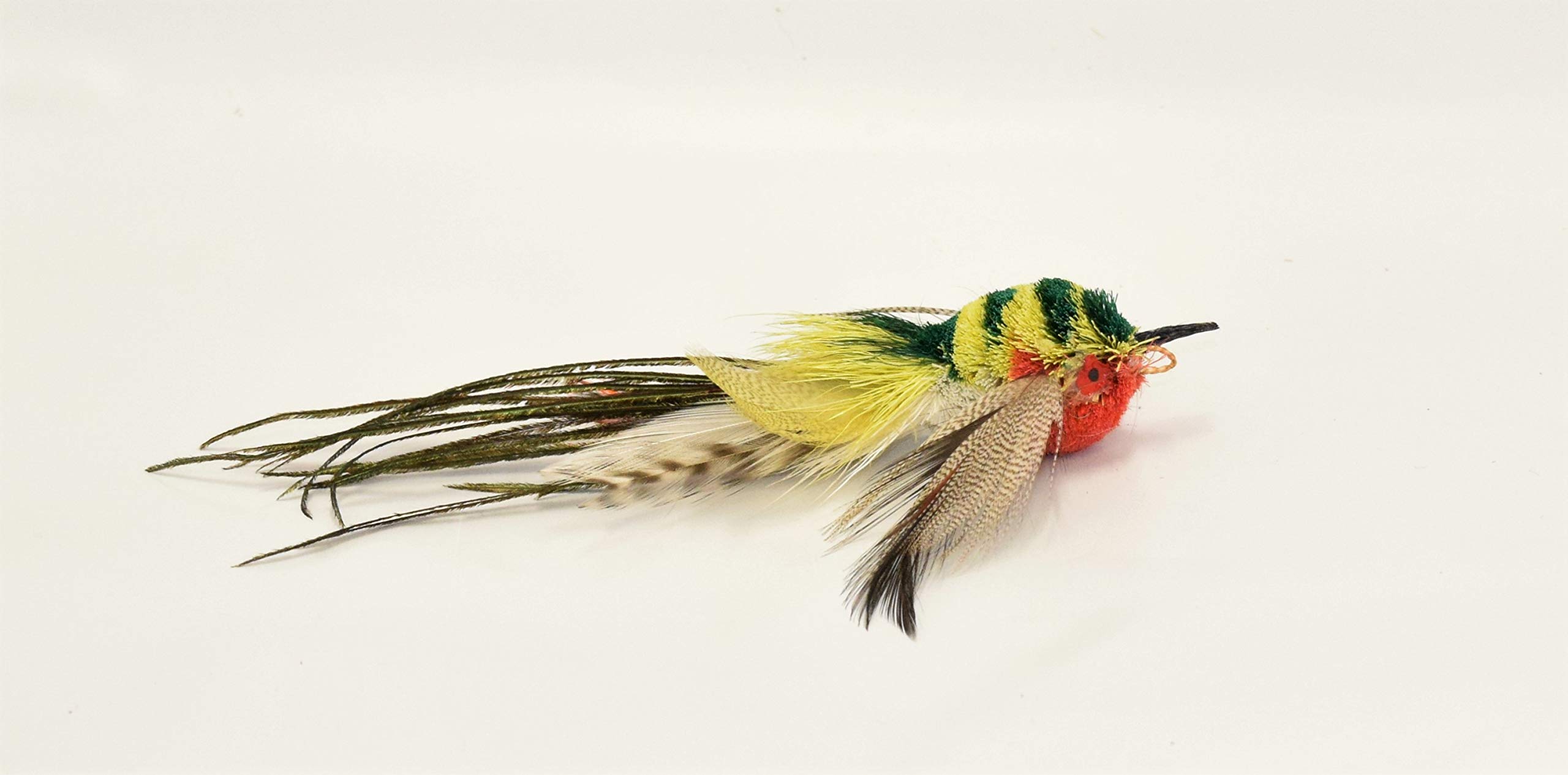 Yellow Striped Flyer Bird Attachment - Fits Popular Wand Toys