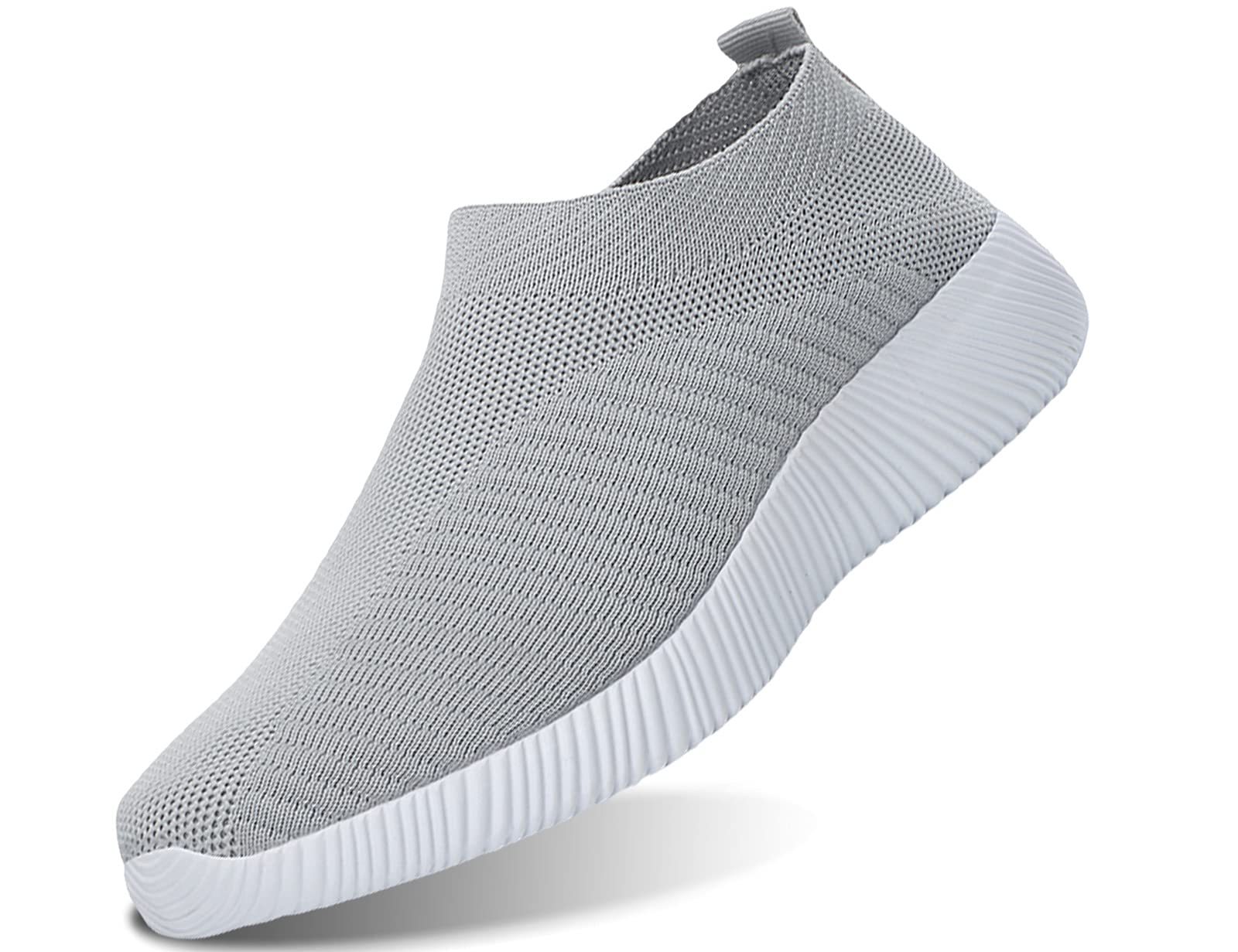 IYVW Sports Men Womens Sneakers Lightweight Lady Trainers Breathable Running Shoes Daily Walking Outdoor Fitness Athletic Lace Up Flat Fitness Air Sports Shoes