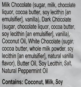Peppermint Double Milk Chocolate Truffle Cremes - Dilettante 24oz