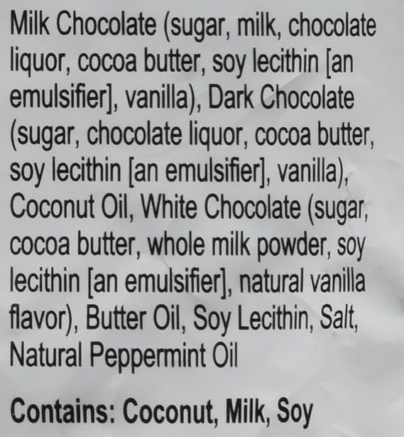 Peppermint Double Milk Chocolate Truffle Cremes - Dilettante 24oz