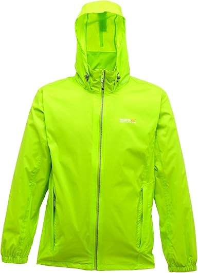 bright green waterproof jacket
