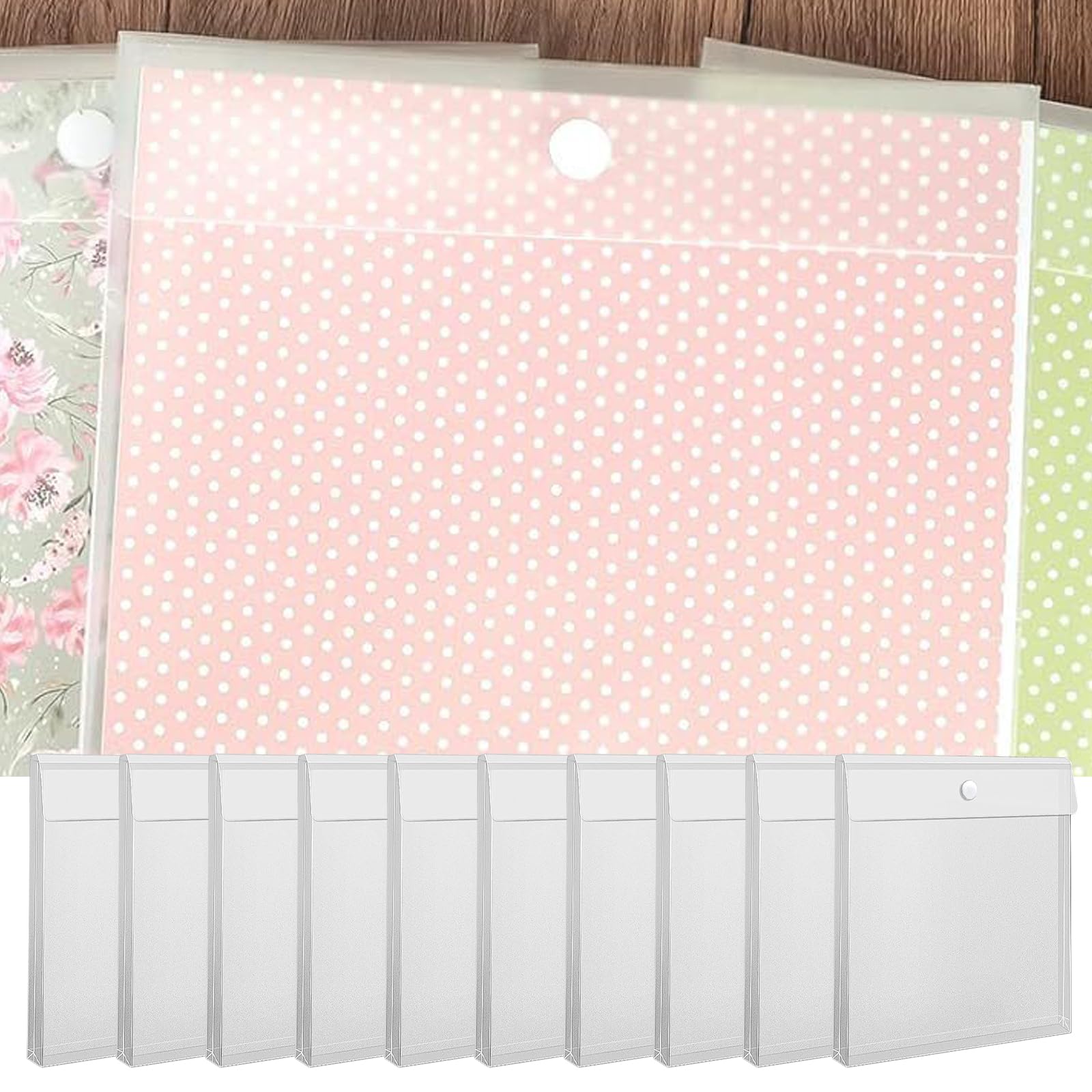 Koperty do przechowywania papieru biurowego i szkolnego - woreczki do scrapbookingu na materiały rzemieślnicze nize Twoje papiery i naklejki oraz stylowe rozwiązanie do przechowywania