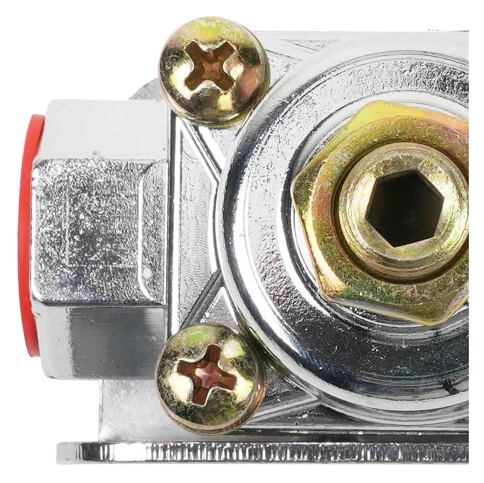 para Holley para Edelbrock 12-804 12-803 4 1/2 a 9 PSI Aleación de Zinc Combustible Presión Regulador Carburador Piezas Puerto NPT 1-4 3/8 pulg Kit Reparación Carburador(12-803) | 12-803