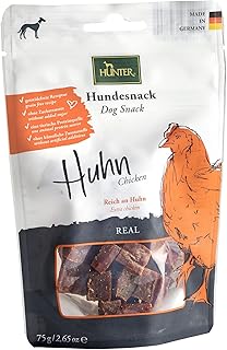 HUNTER REAL Hundesnack, getreidefrei, ohne Zuckerzusatz, 75 g, Huhn product image