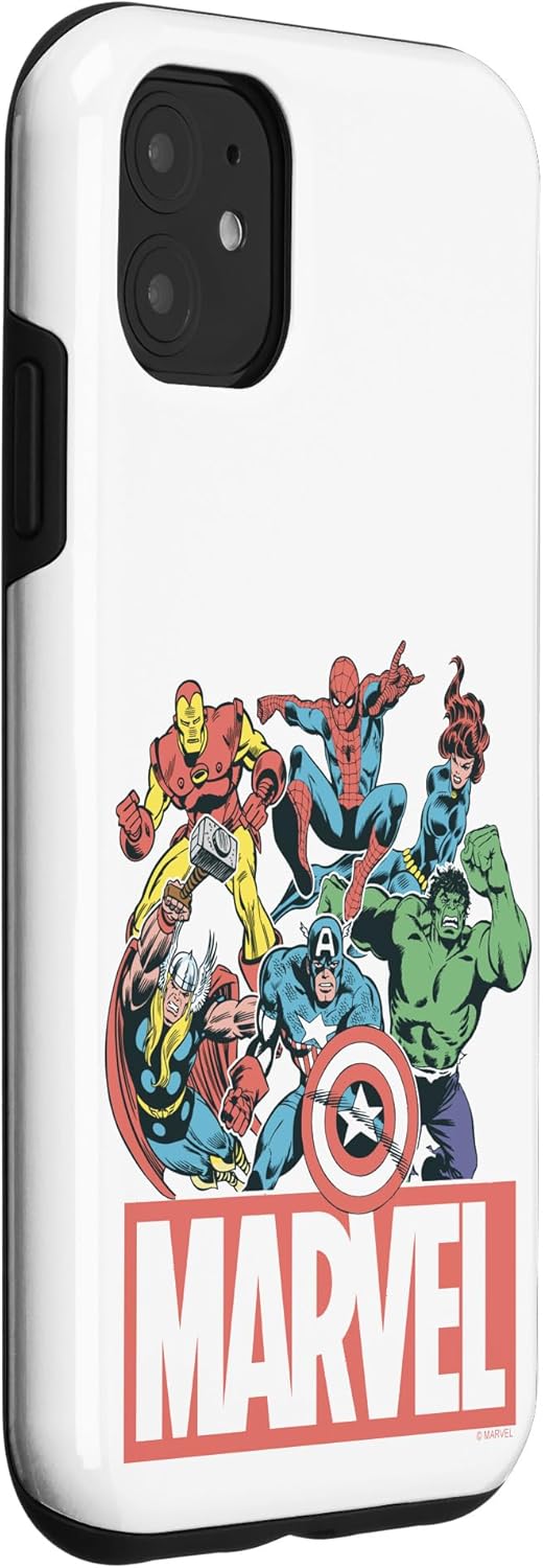 Marvel Avengers Heroes Logo Case for iPhone 11
