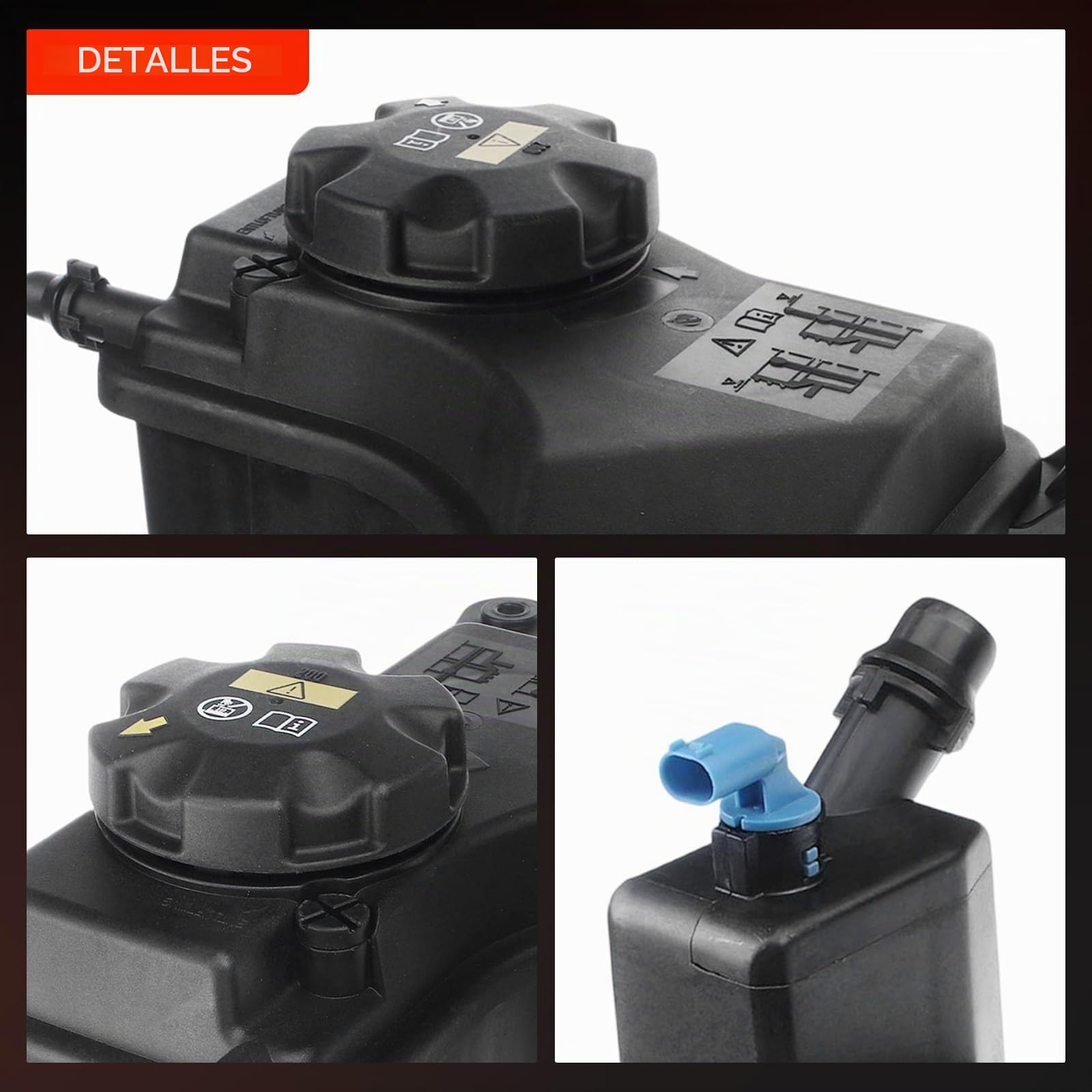 Frankberg Depósito de compensación Refrigerante Diesel Compatible con X1 E84 2.0L Serie 3 Touring E91 2.0L Serie 3 E90 2.0L Serie 1 E81 2.0L Serie 3 Touring E91 3.0L Replace# SKEPT0146