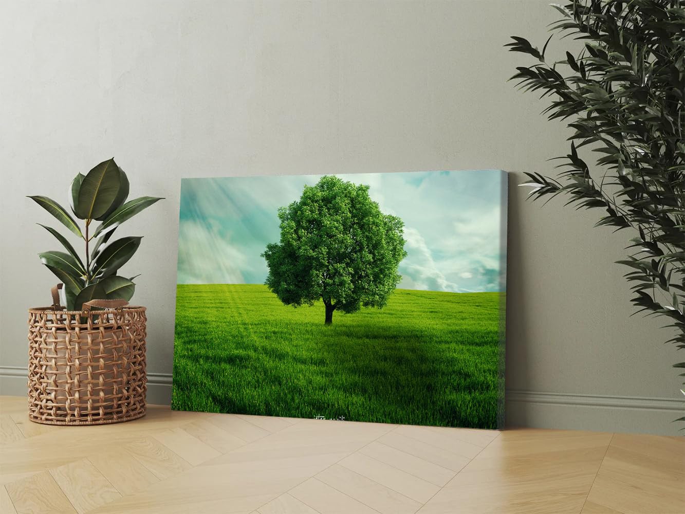 GADGETS WRAP Canvas Gallery Wrap Framed for Home Office Studio Living Room Decoration (17x11inch) - GreenTree