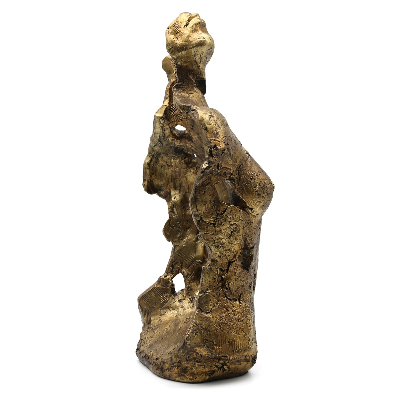Lukitas Statue Abstraite de Buste féminin et Sculpture, Figurine de Femme, décoration Artistique, Ornement esthétique pour Bureau, Salon, Chambre à Coucher, doré, résine de 40,6 cm