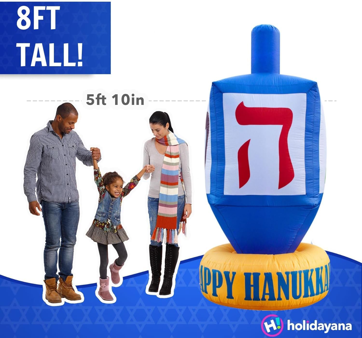 Hanukah Inflatable Snapklik.com : Holidayana Hanukkah Inflatables 8ft Hanukkah Dreidel ...