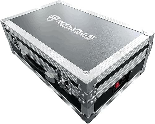 Miniatura 2 de Rockville Mini RF1 V2 Paquete de carga 8) Batería negra PAR Luces + Estuche+RF Remotos