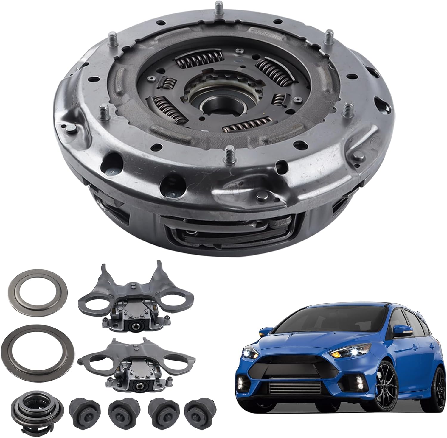 6DCT250 Dual Auto Clutch Transmission Compatible With Release Forks Bearing Kit Compatible with 2012-2019 Focus Fiesta B-MAX ECOSPORT 1.0L/1.5L/1.6L/2.0L/2.3L Engine DPS6-DCT DPS6