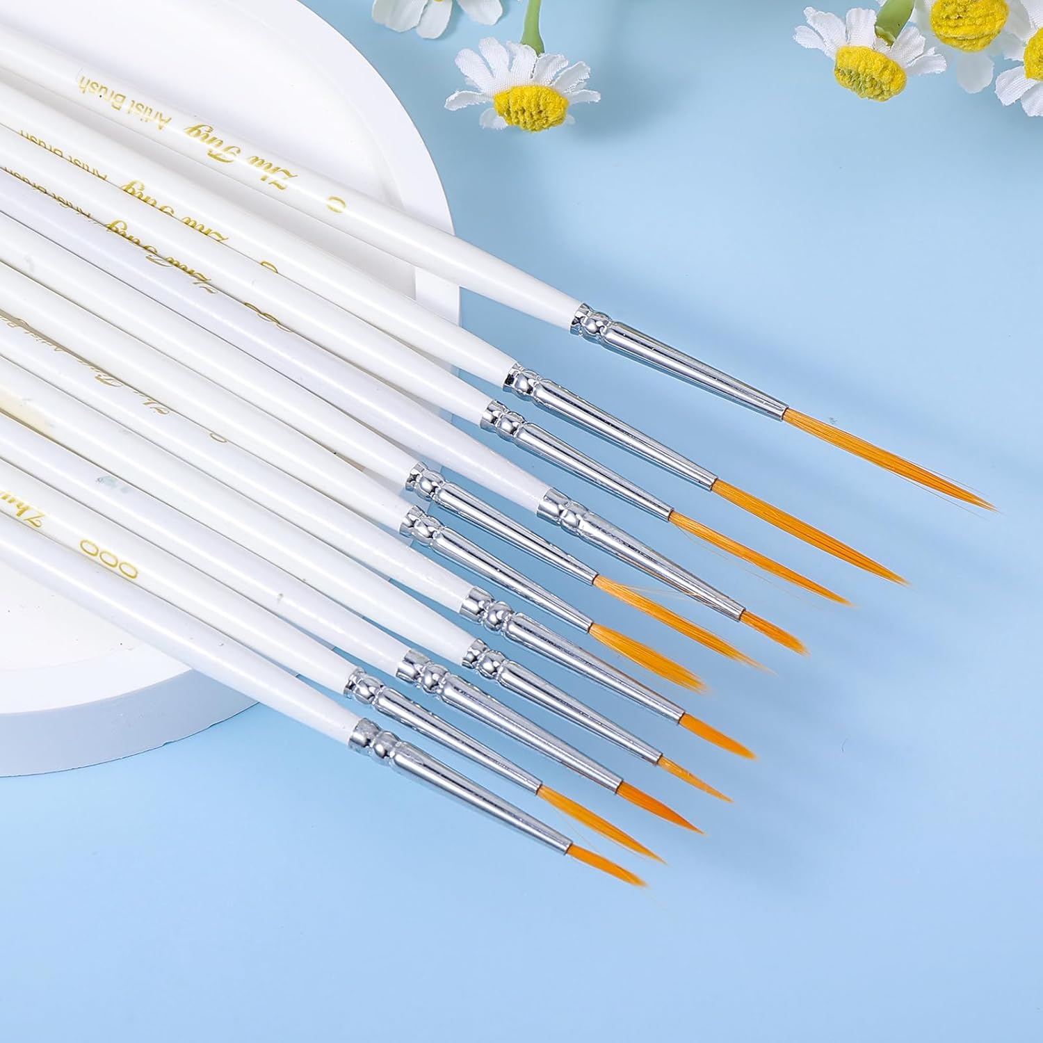 GUOOL Ensemble De Pinceaux Fournitures De Peinture Fuumuui Parfait Pinceau Aquarelle Enfants Vert