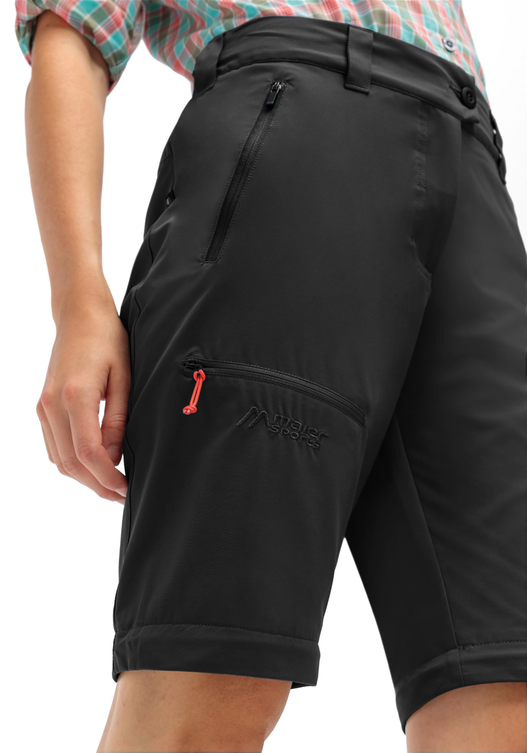 Maier Sports Damen Wanderhose NATA Zip Loop