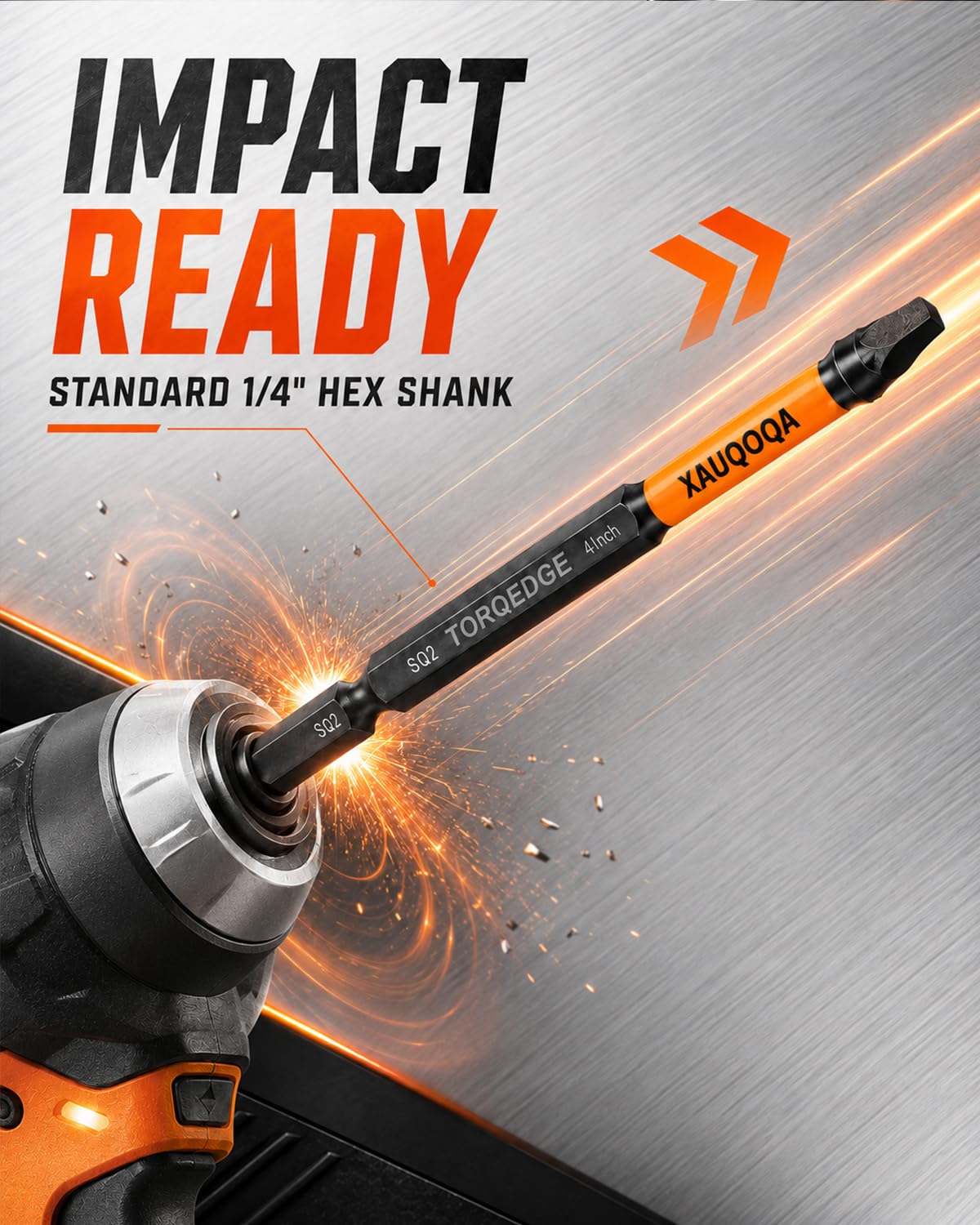 Impact Driver Bits - 10 Pack Square Drive -7