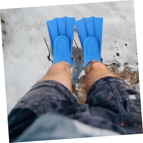 Miniatura 8 de 2 aletas de entrenamiento de natación para jóvenes, aletas de buceo, aletas de buceo cortas, aletas de buceo, aletas de aguas abiertas, flotantes,