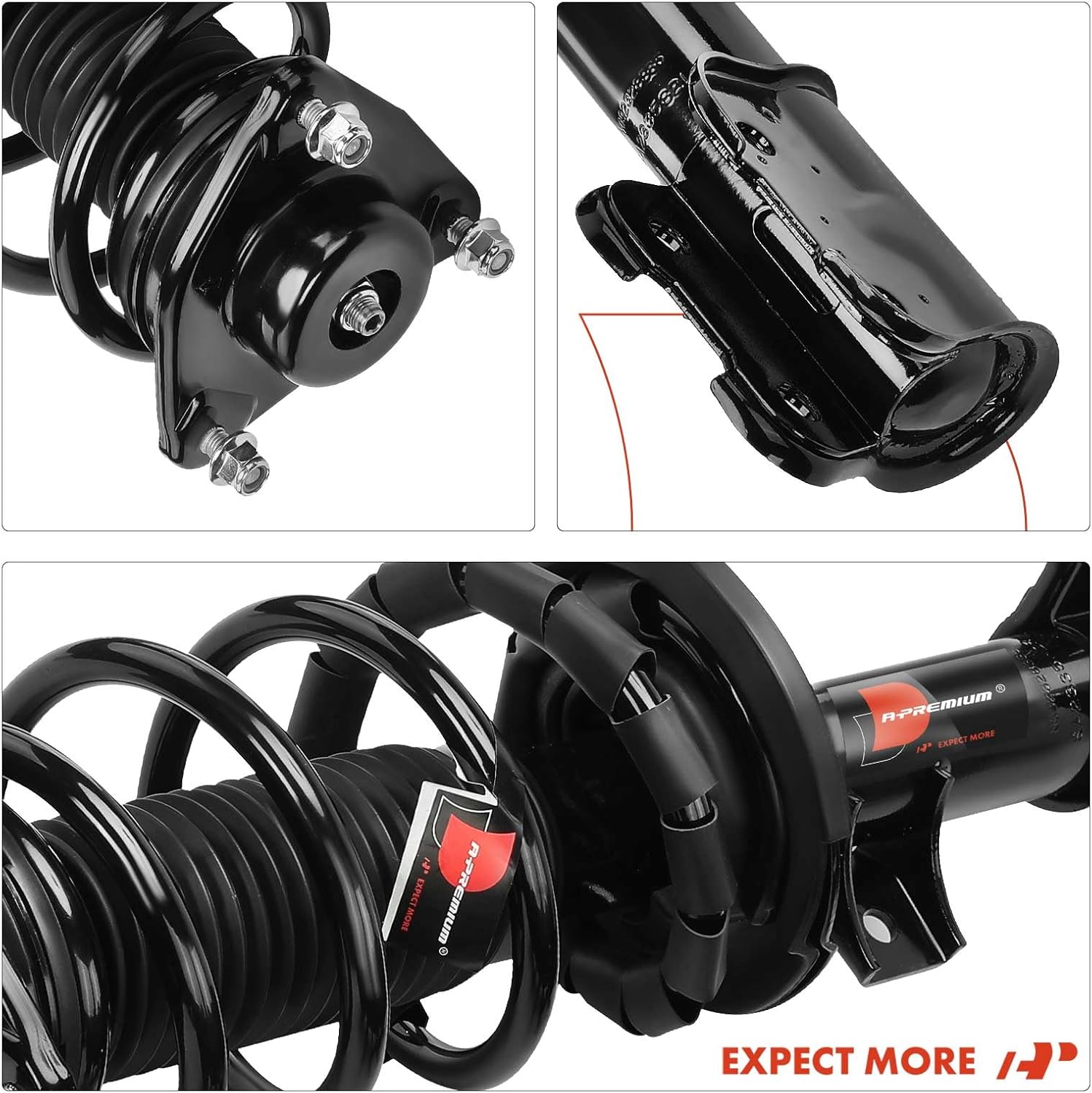 A-Premium Front Struts Compatible with Kia Sorento [2.4L] 2014-2015, For LX Model - 2x Replacement Suspension Complete Strut Assembly Shock with Coil Spring