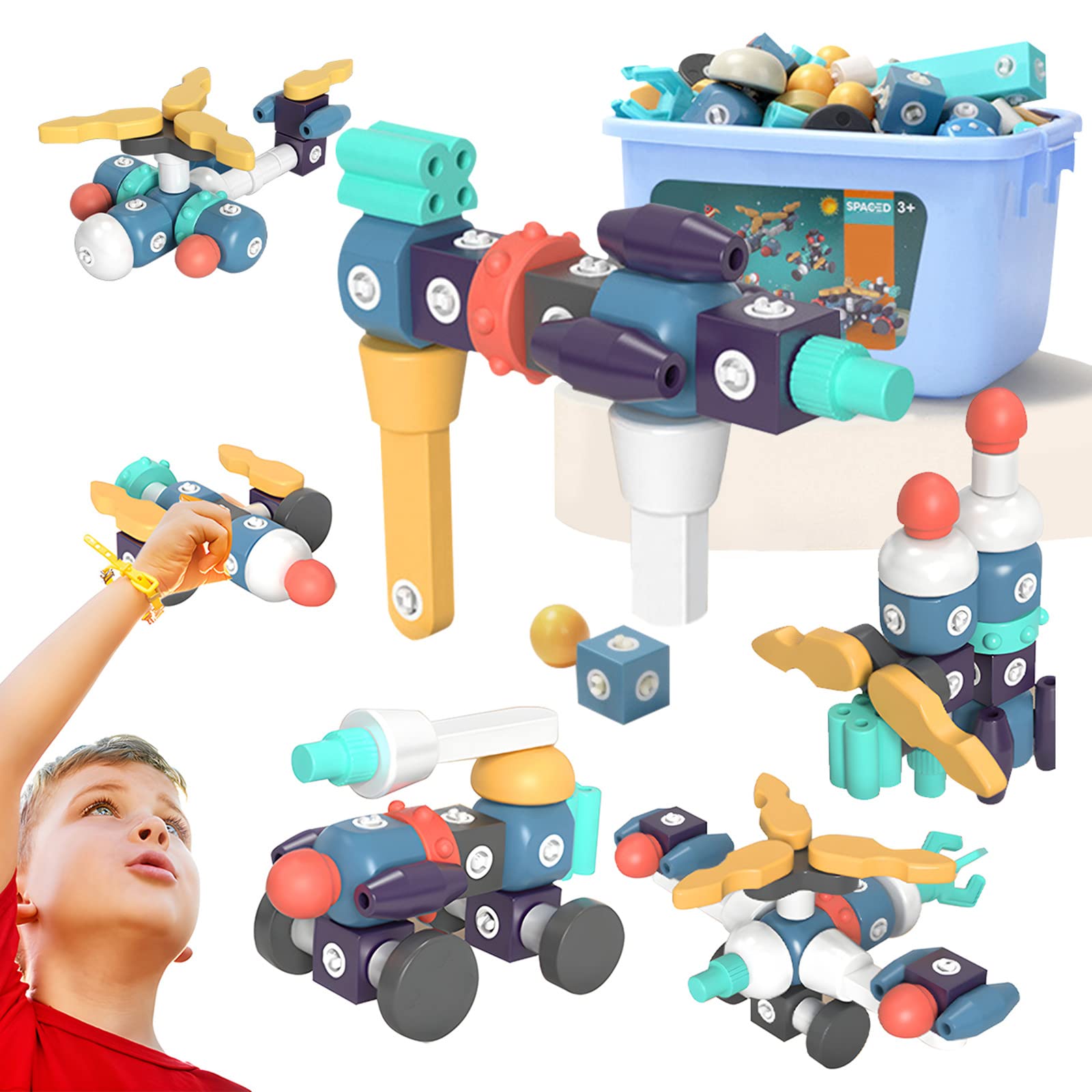 MEBEGIN Building Blocks Toys ,Educational Creativity STEM Toys Kit for 4-6 Years Old Kids,
