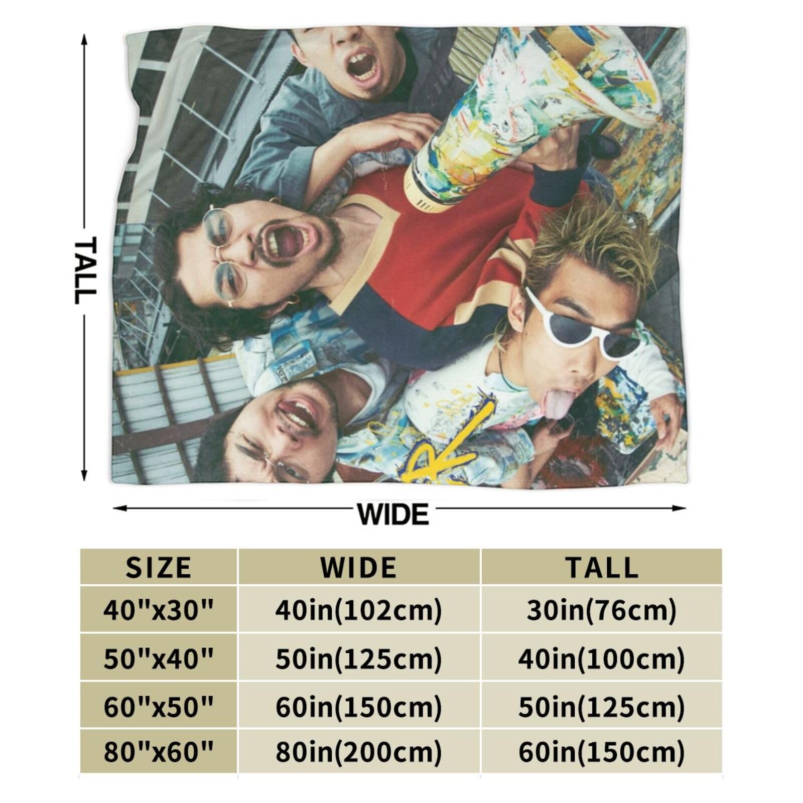 Amazon｜King Gnu キングヌー (4) フランネル毛布 シングル