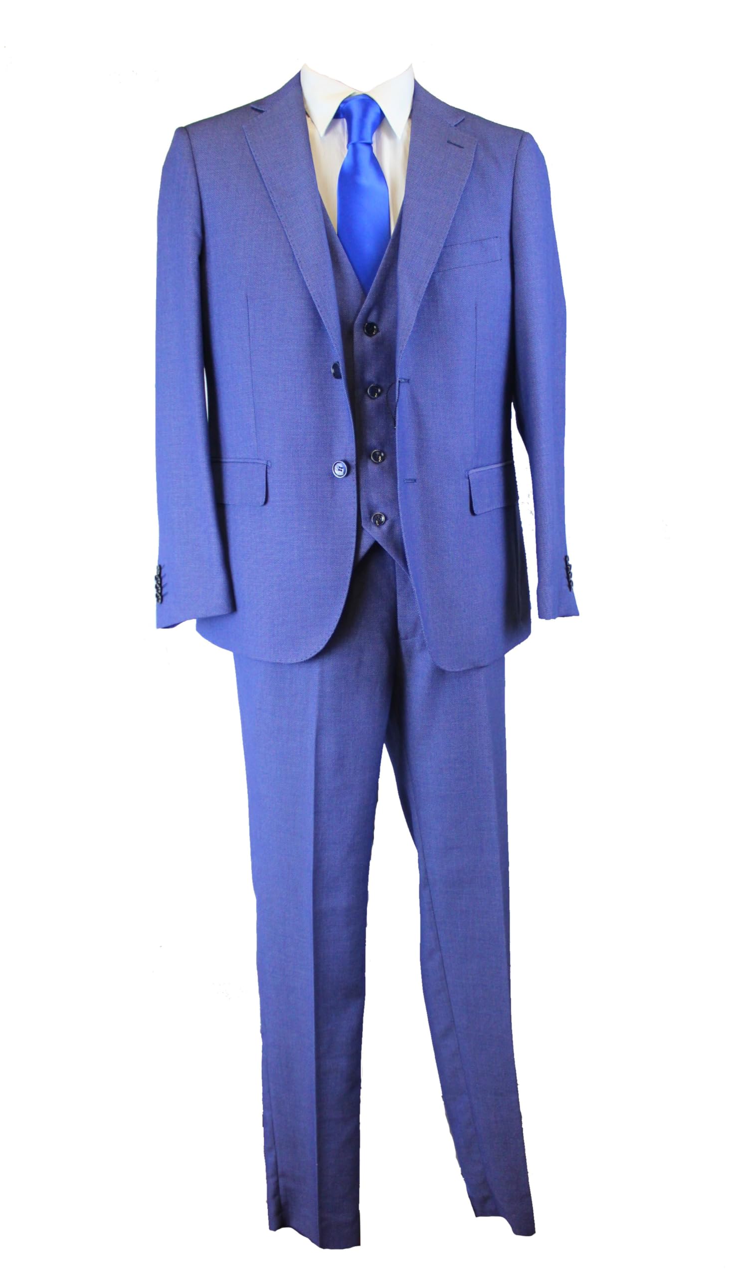 Completo Uomo Classico Tre Pezzi Giacca Gilet E Pantalone vestibilità Comoda Taglie Forti Art.242/254