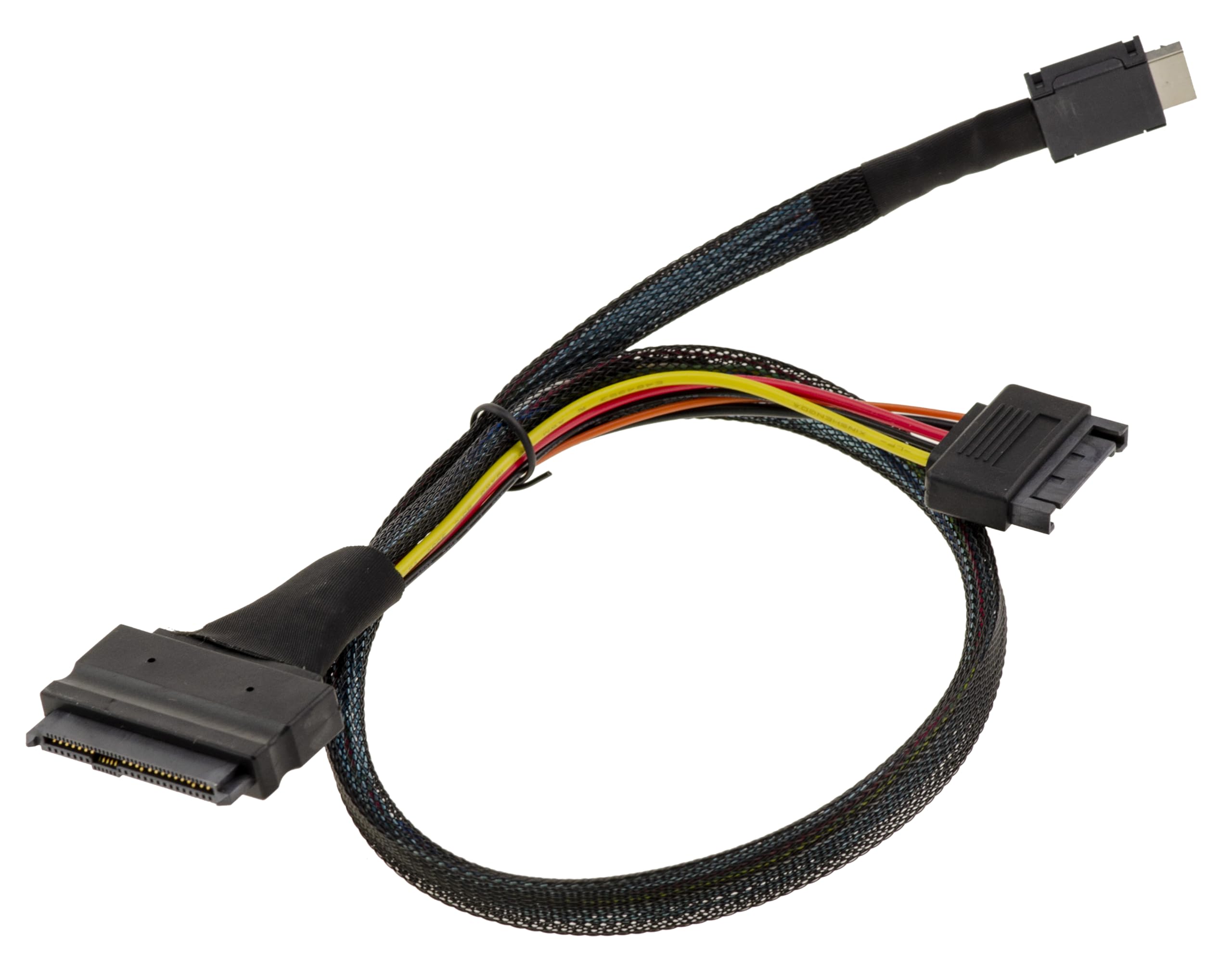 KALEA-INFORMATIQUE Scheda controller Redriver da PCIe Gen 4.0 x4 a Oculink SFF-8612 SFF-8611 con cavo per il montaggio di SSD U2 NVMe SFF-8639