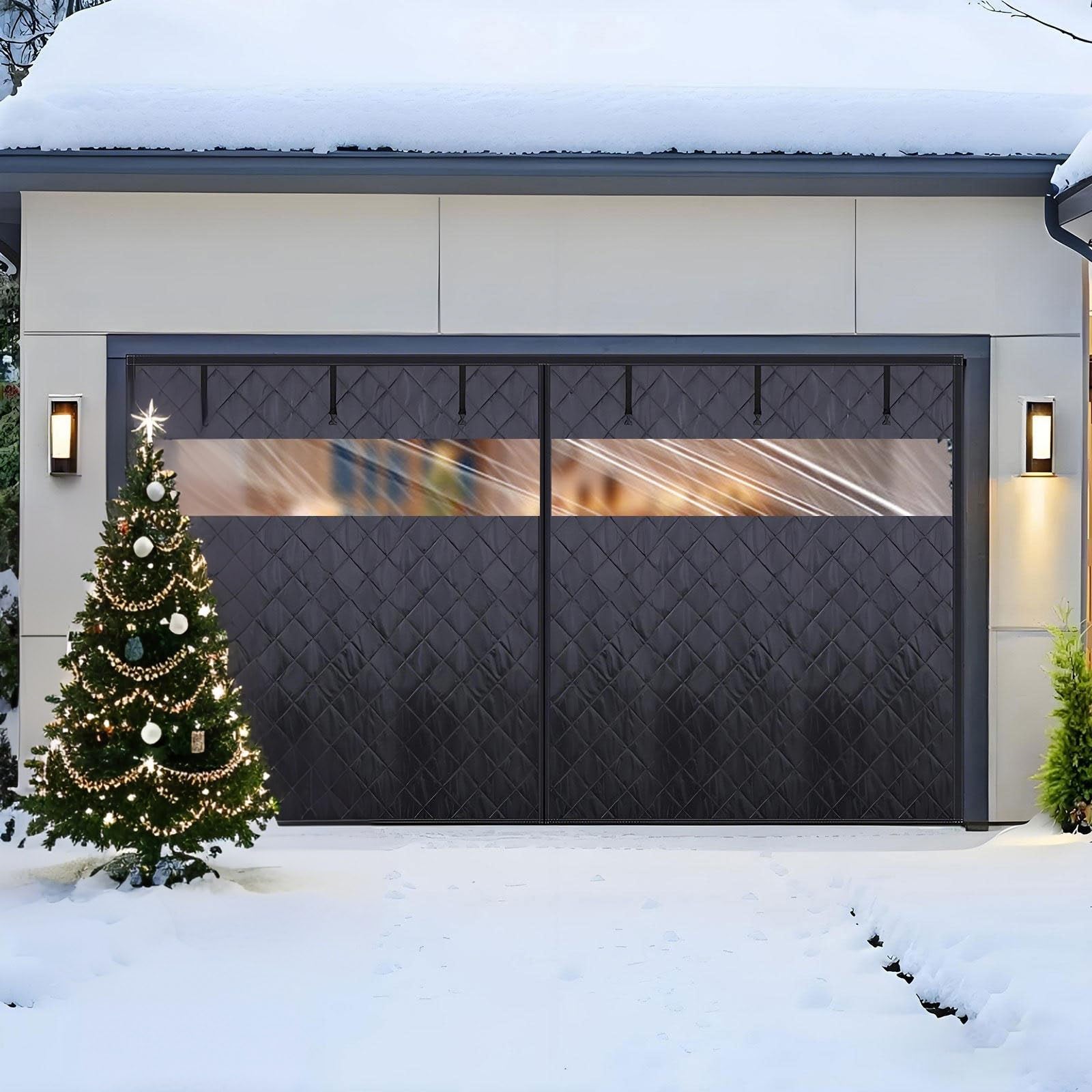 Housse de porte magnétique isolante 183x213 cm pour garage et protection de voiture