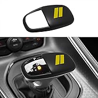 Vista 12 de Pomo de la palanca de cambios para Dodge Charger Accesorios 2015-2023 Challenger 2015-2023 2024 Durango 2016-2025 ABS Interior Inserción Decoración