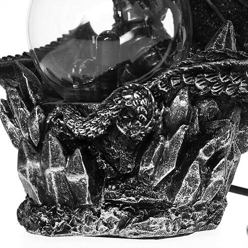 Miniatura 9 de Aibote Bola de plasma mágica de cristal de dragón con mosca mágica sensible al tacto, lámpara de luz nocturna para dormitorio, hogar, fiestas,