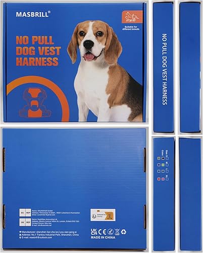 Miniatura 9 de MASBRILL Arnés LED para perro, arnés para perro con luz sin tirones, arnés recargable con luz para perro, arnés ajustable con brillo para perros
