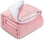 HBlife Sherpa Fleece Weighted Blanket for Adults, Oeko-Tex Certified 15 lbs Thick Fuzzy Bed Blanket, Heavy Reversible Soft Fluffy Plush Blanket with Premium Glass Beads 60X80 Inches, Dual Sided Grey