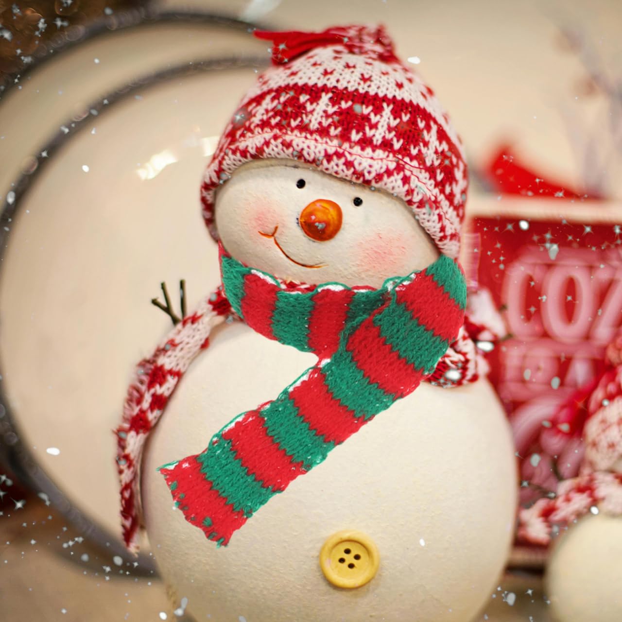 Warmhm 30pcs Mini Christmas Scarves Tiny Snowman Scarves for Christmas Knitted Party Accessories for Dolls Wine Bottles and Ornament - Image 3