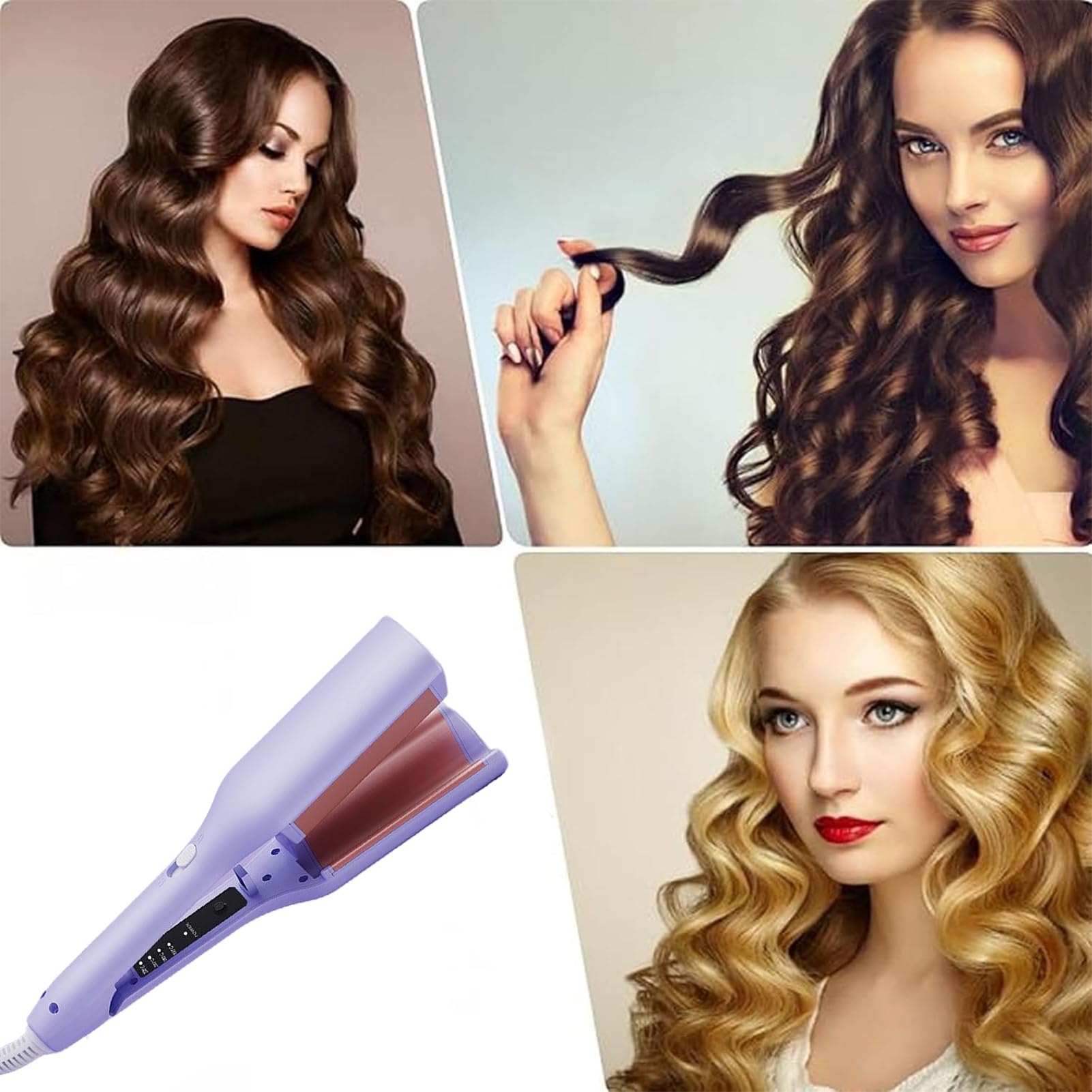 Fer À Friser | Appareil Coiffant Ions Négatifs Portable,Outil Coiffure Anti-Brûlures pour Élèves Femmes Vacances Maison Coiffeuse Mode Enthousiastes Filles Mariée
