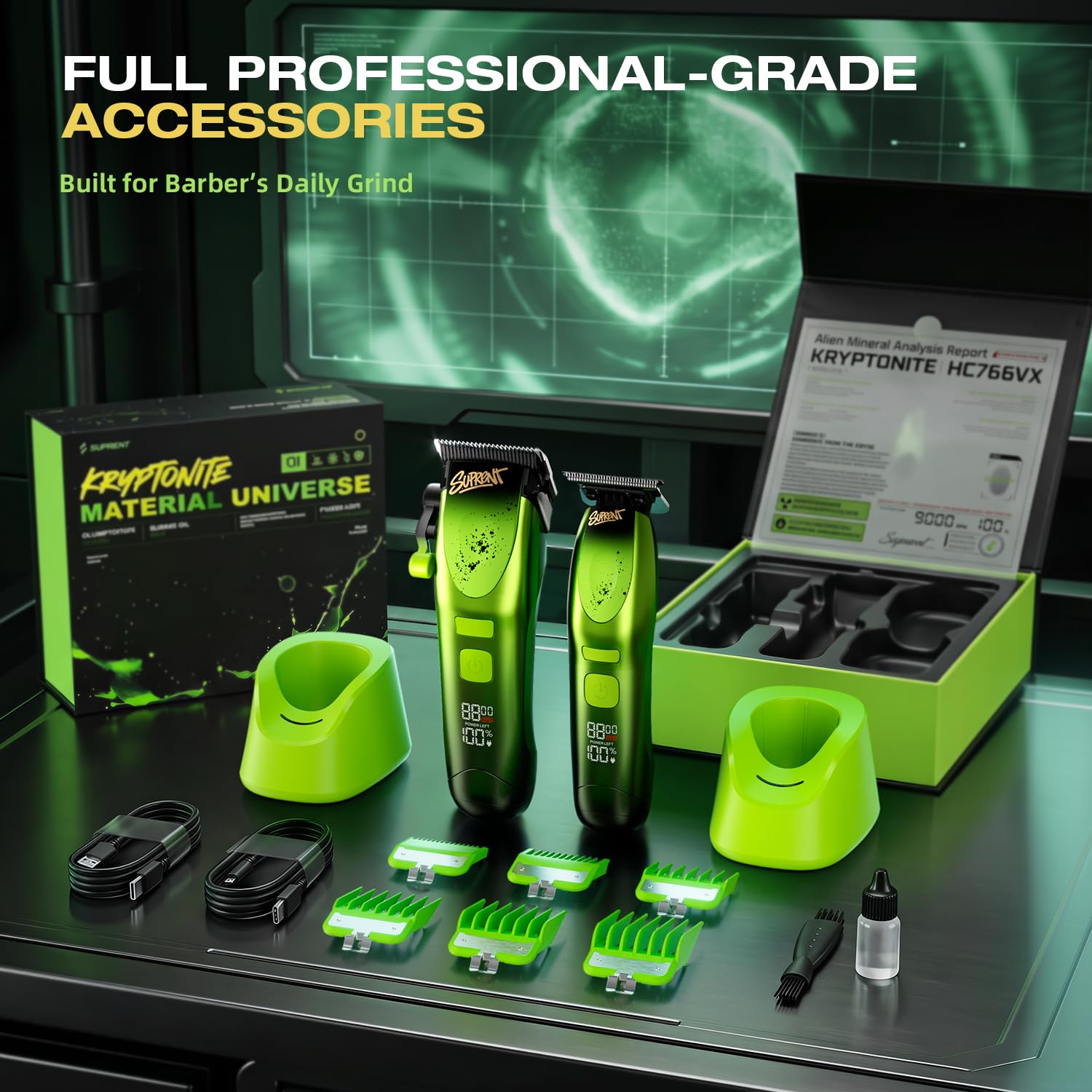 SUPRENT Tondeuse Cheveux Hommes Professionnel, 9000RPM Moteur Sans Balais