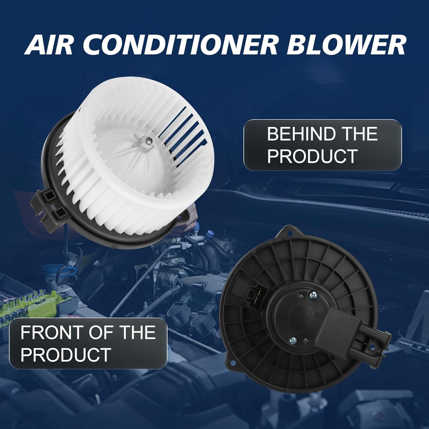 AC Blower Motor with Fan for Honda Pilot 2003-2008, for Honda Odyssey 1999-2004, for Honda Accord 1998-2002, for Acura MDX 2001-2006, HVAC Heater Blower Motor Fan OE: 700002, 79310S84A01, 15-80955
