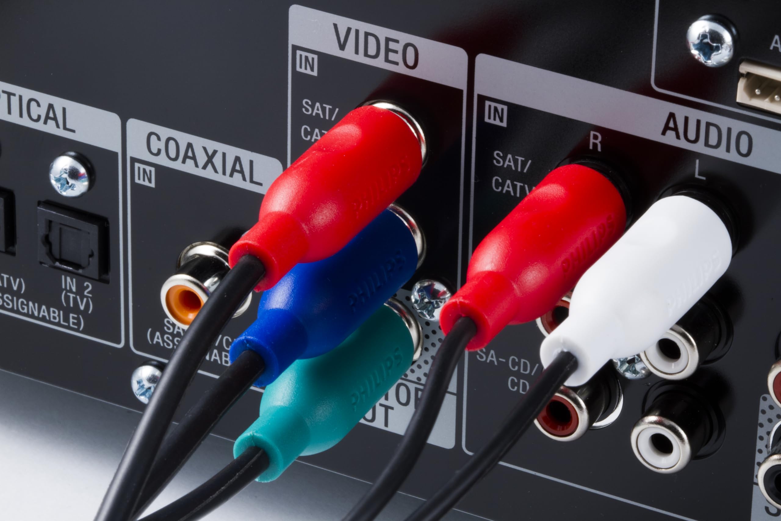 Amazon.com: Philips Stereo Audio Cable 4 Pack, 6 Ft. Cable