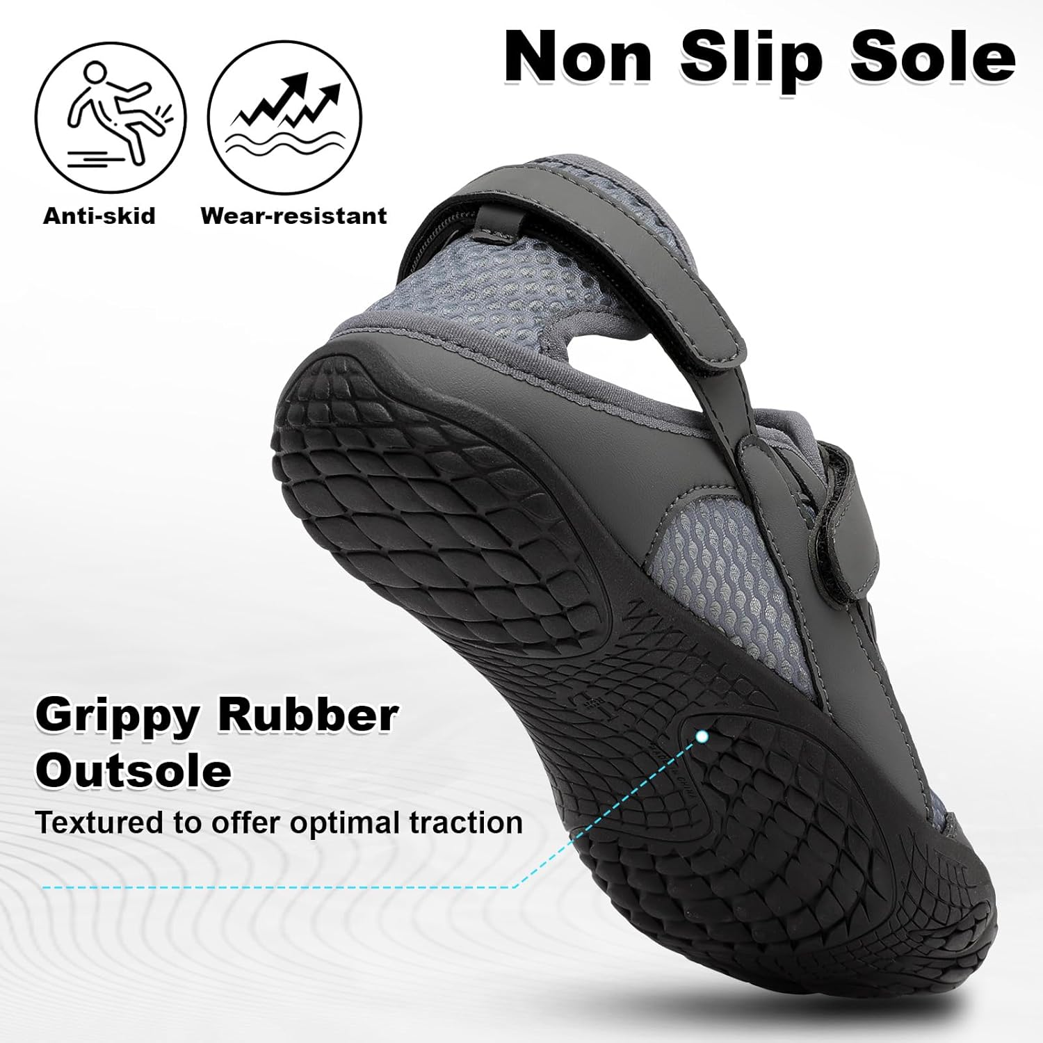 BARERUN Womens Water Shoes Quick-Dry Breathable Outdoor Sandals for Light Hiking Beach Pool Non-Slip Lightweight Wide Barefoot Walking Shoes for Casual Outdoor Activities