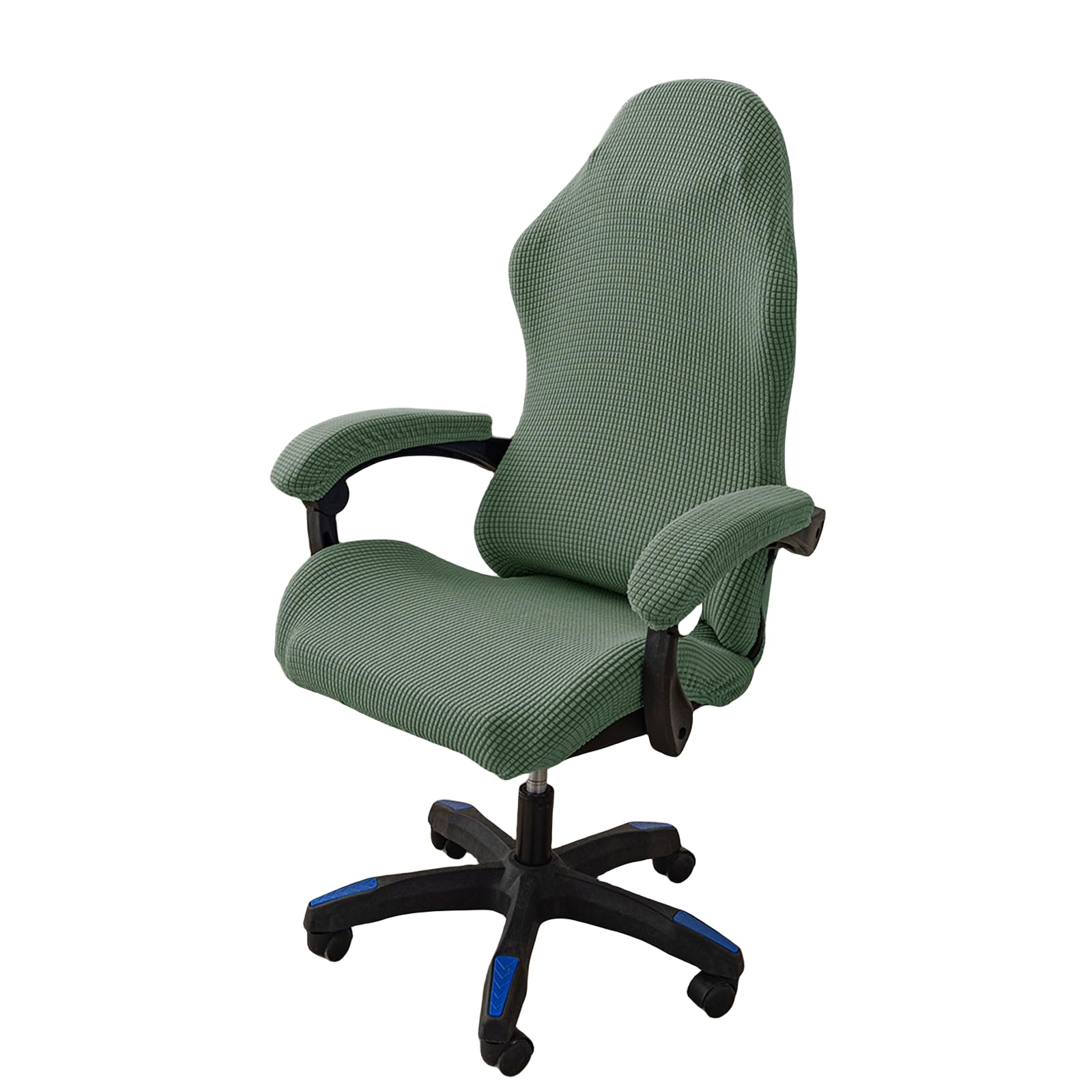 Oq Green-1 Oqhair Ergonomic Gaming Chair Cover Stretch Jacquard Gaming Chair Slipcover Dustproof Anti Slip With 2 Armrest Covers With Zipper